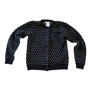 Max Studio girls cardigan navy 6X sweater